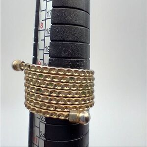 Wild west hammered snake ring size 9.5